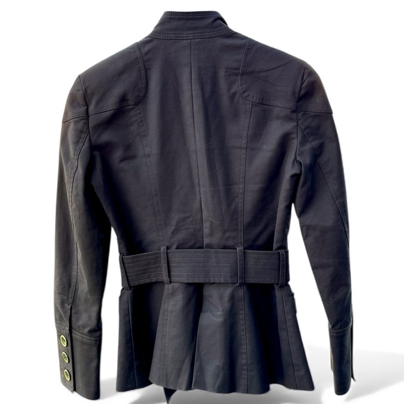 Zara Chocolate Utility Jacket with Buckle - Picture 3 of 4